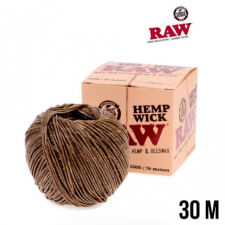 MECHE RAW HEMP WICK BOBINE 30m - 1