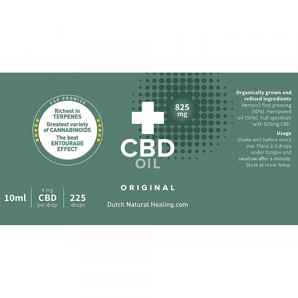 Huile CBD citron 8% - 10ml Dutch Natural Healing - 2