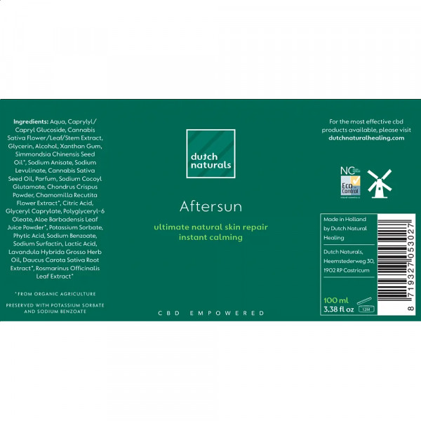 Gel aprÃ¨s-soleil au CBD 100ml - 250mg Dutch Natural Healing - 2