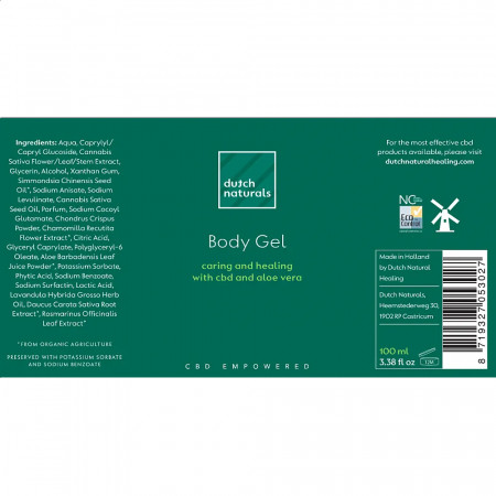 Gel Corporel CBD 100ml - 250mg Dutch Natural Healing - 2
