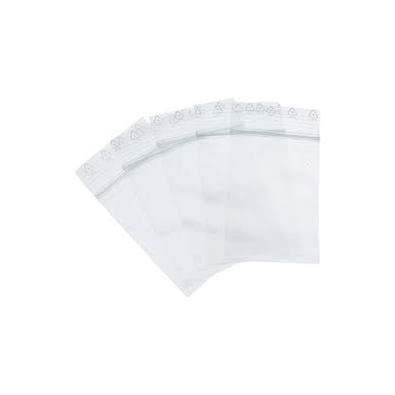 100 Sachets transparents fermeture Zip Plusieurs tailles