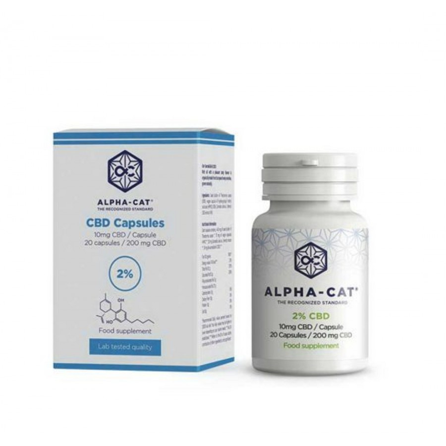 20 GÃ©lules Souples Au CBD 10mg Alpha Cat - 2